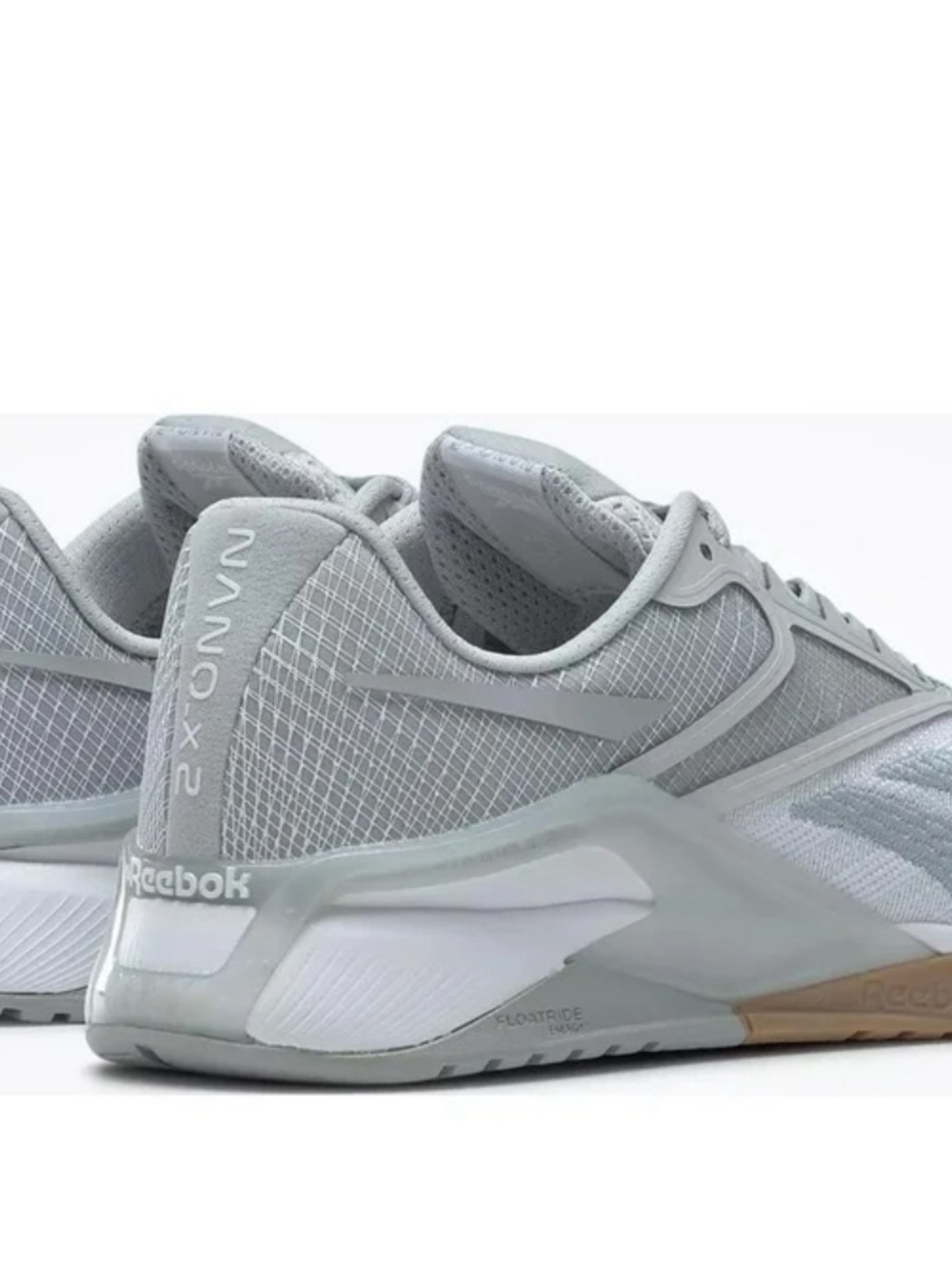 Reebok Women's White and Light Gray Athletic Training Shoes - Picture 3 of 6